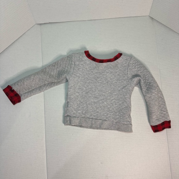 Magical Season Tree‎ Rex Christmas Toddler Sweatshirt 2T Gray Dino Holiday Shirt - Picture 5 of 5